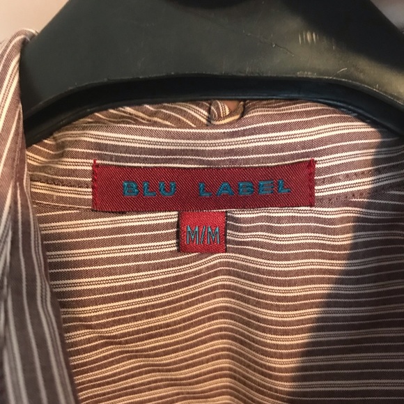 Fitted Pink Pinstriped Blouse - Picture 3 of 3